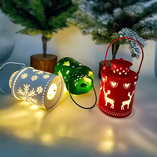 Christmas LED Candle Lights - Small Lanterns & Wind Lights, Nordic Style Creative Holiday Decorations