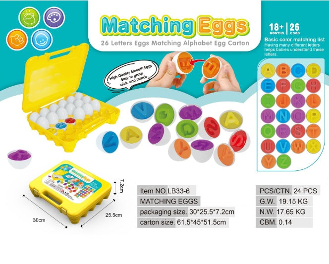 Montessori Shape Matching Egg Toys – Educational Learning Game for Babies & Toddlers