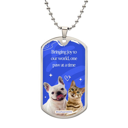 Customizable Dog Tag with Your Picture,Personalized Dog Tag with Your Picture and Message.