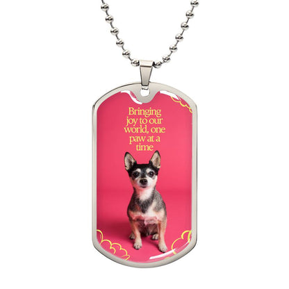 Customised Dog Tag  with your Picture,Photo Dog Tag Necklace,Pendant with Necklace.