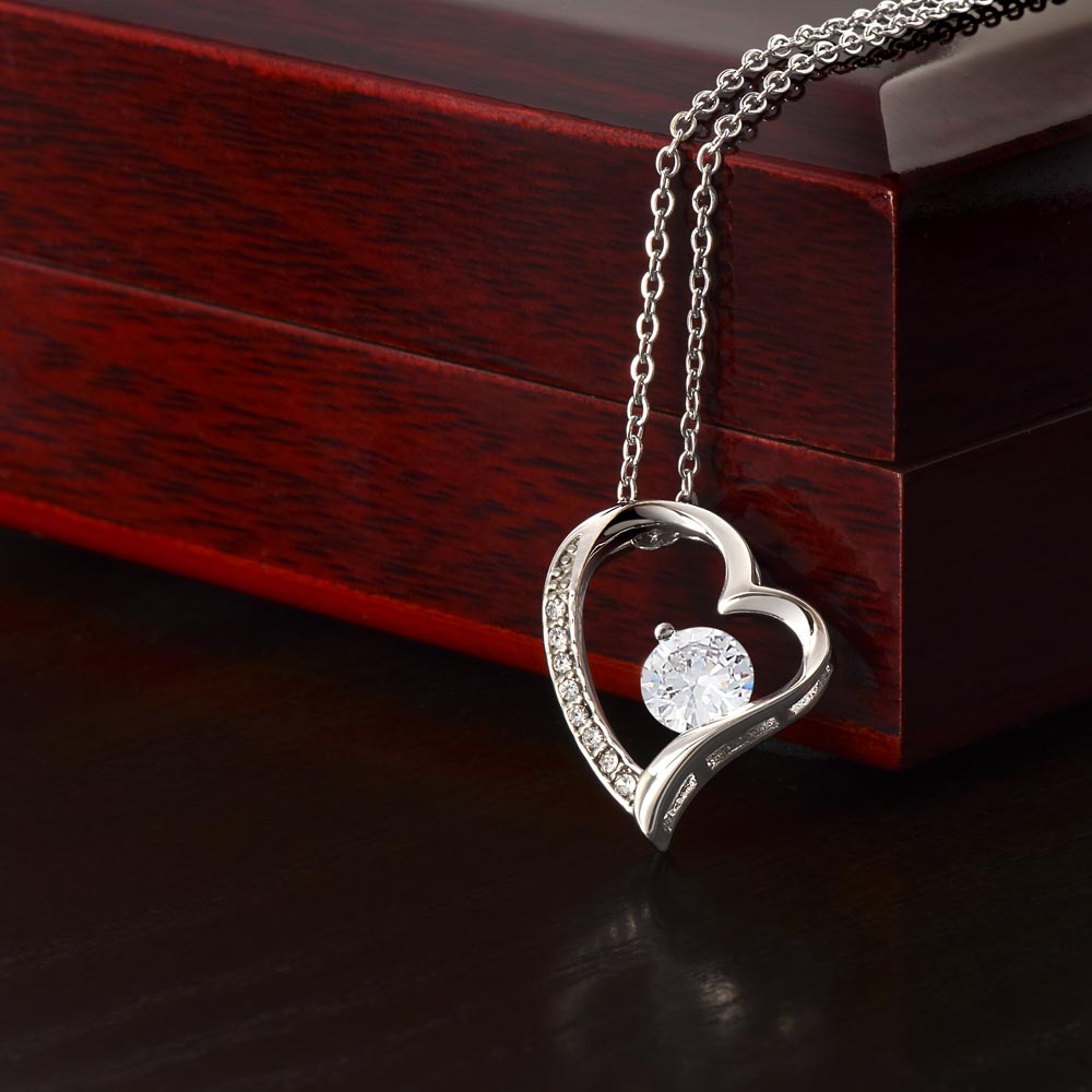 Heart shape Love Necklace with Crystal Gift for wife,Birthday gift for Wife,Anniversary Gift for Wife.