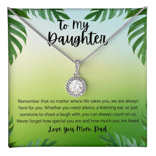 Dazzling Eternal Hope Necklace for Daughter,Gift for Daughter.