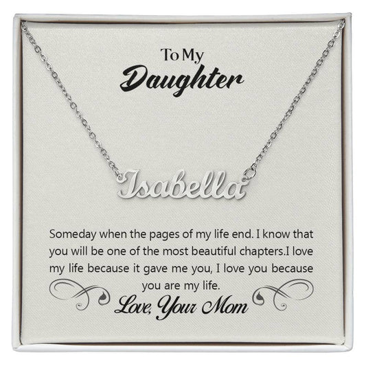 Personalized Name Necklace for Daughter,Gift for Daughter.