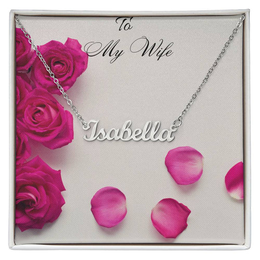 Personalized Name Necklace for Wife,Gift for Wife.