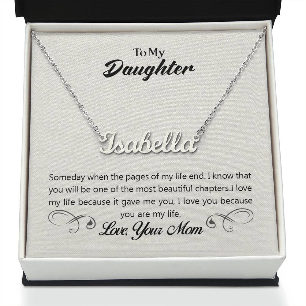 Personalized Name Necklace for Daughter,Gift for Daughter.