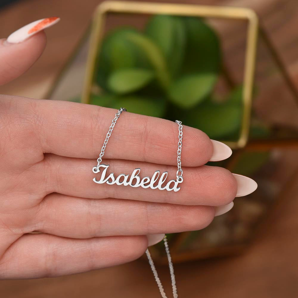 Personalized Name Necklace,Customised Stainless Steel Name Necklace,Gold Finish Name Necklace,Gift for Her, Gift for Mothers Day.