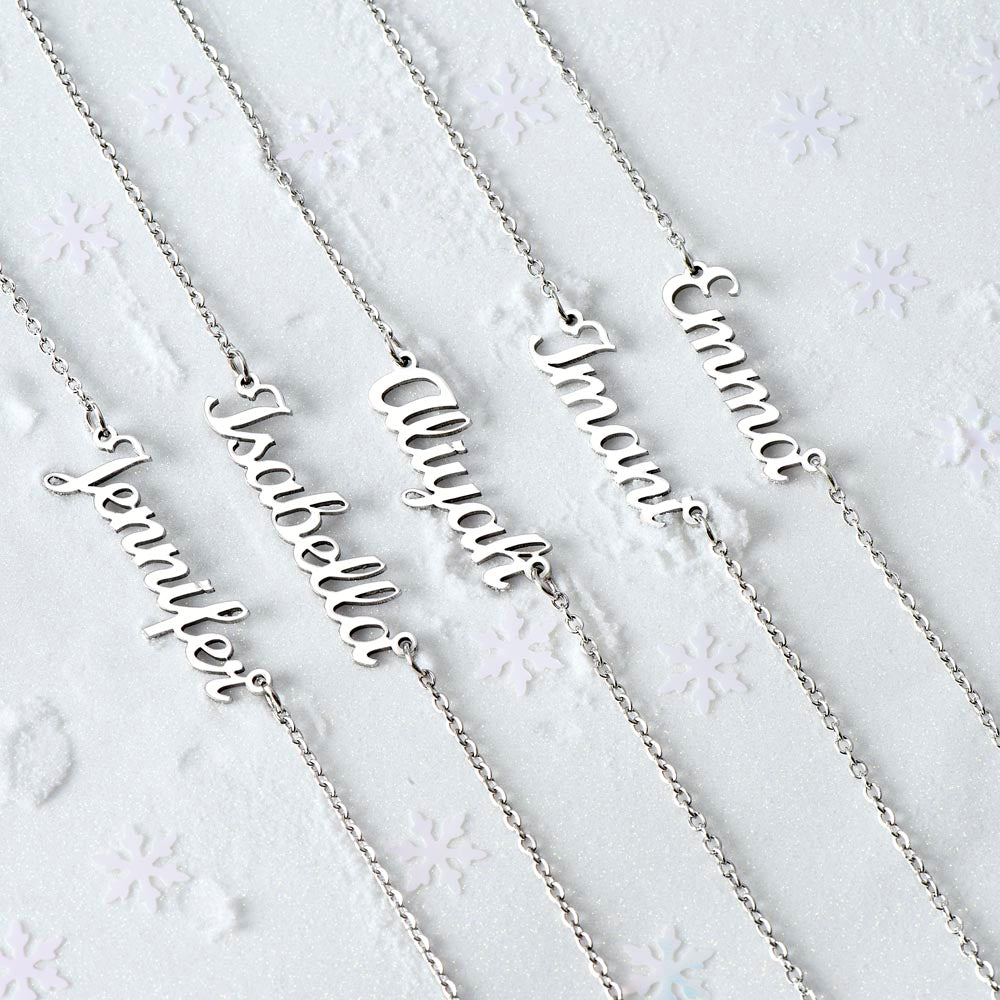 Personalized Name Necklace,Customised Stainless Steel Name Necklace,Gold Finish Name Necklace,Gift for Her, Gift for Mothers Day.