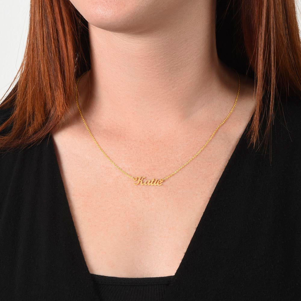 Personalized Name Necklace,Customised Stainless Steel Name Necklace,Gold Finish Name Necklace,Gift for Her, Gift for Mothers Day.