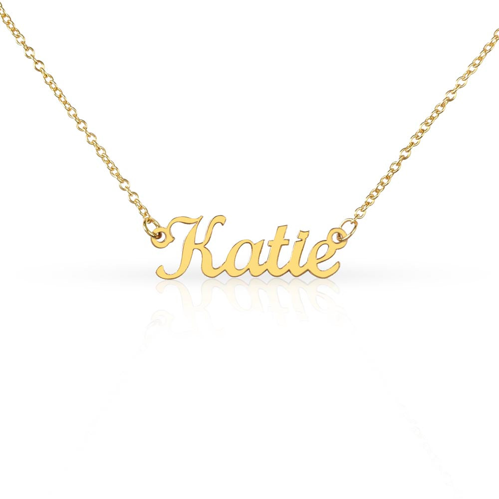 Personalized Name Necklace,Customised Stainless Steel Name Necklace,Gold Finish Name Necklace,Gift for Her, Gift for Mothers Day.