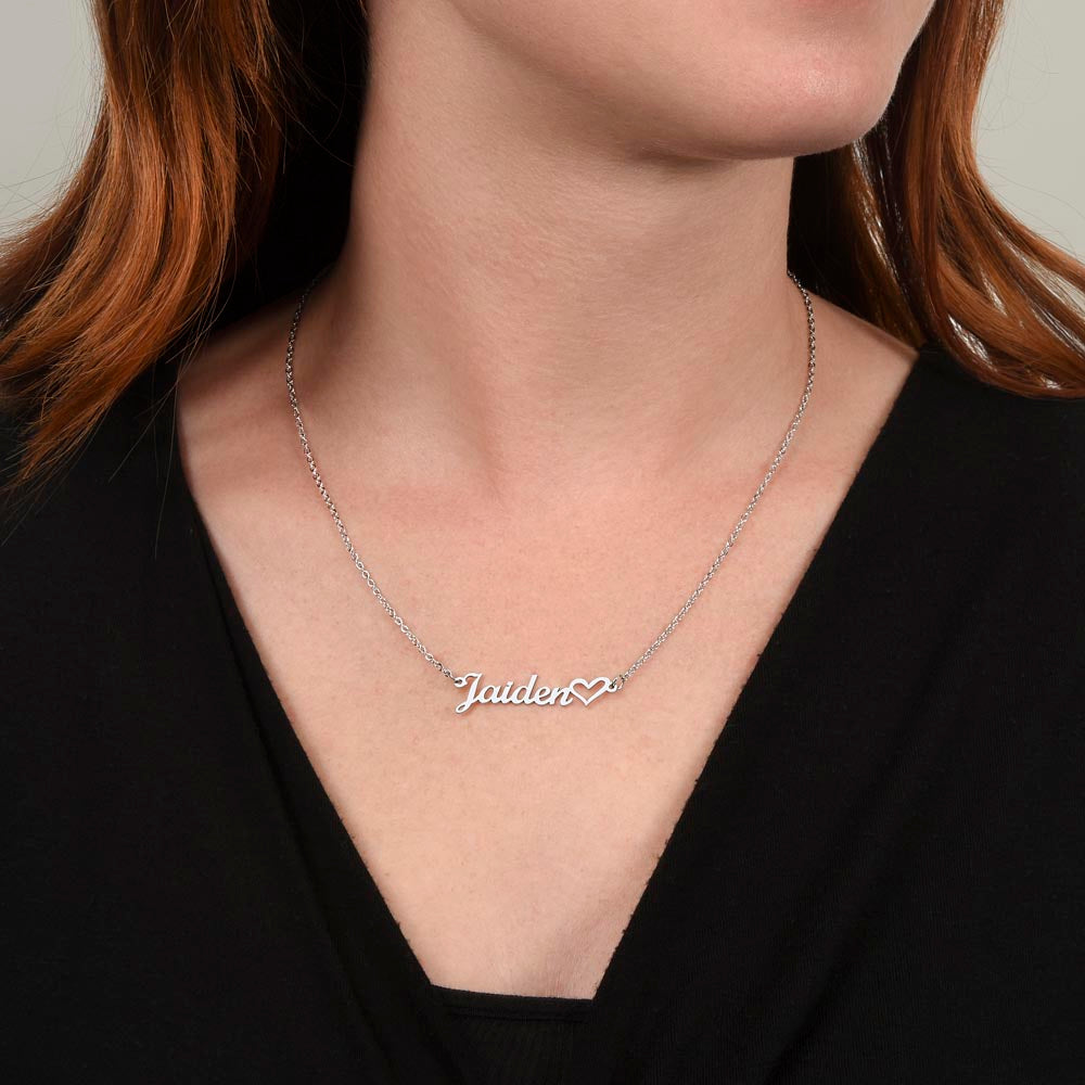 Personalized Name Necklace with Heart for Gifting,Gift for Her,Gift for Anniversary,Gift for Birthday.