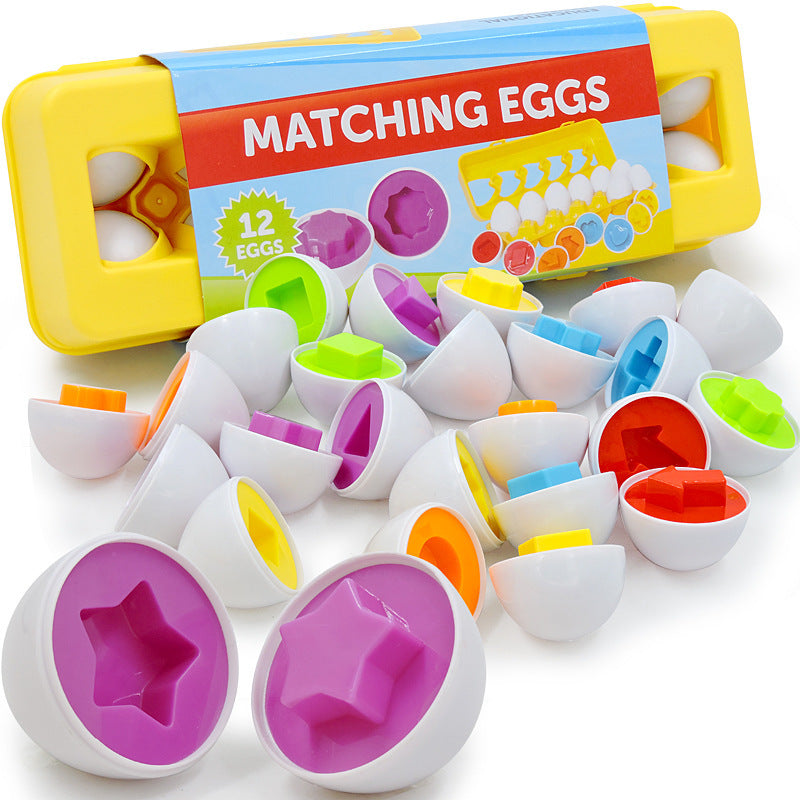 Montessori Shape Matching Egg Toys – Educational Learning Game for Babies & Toddlers