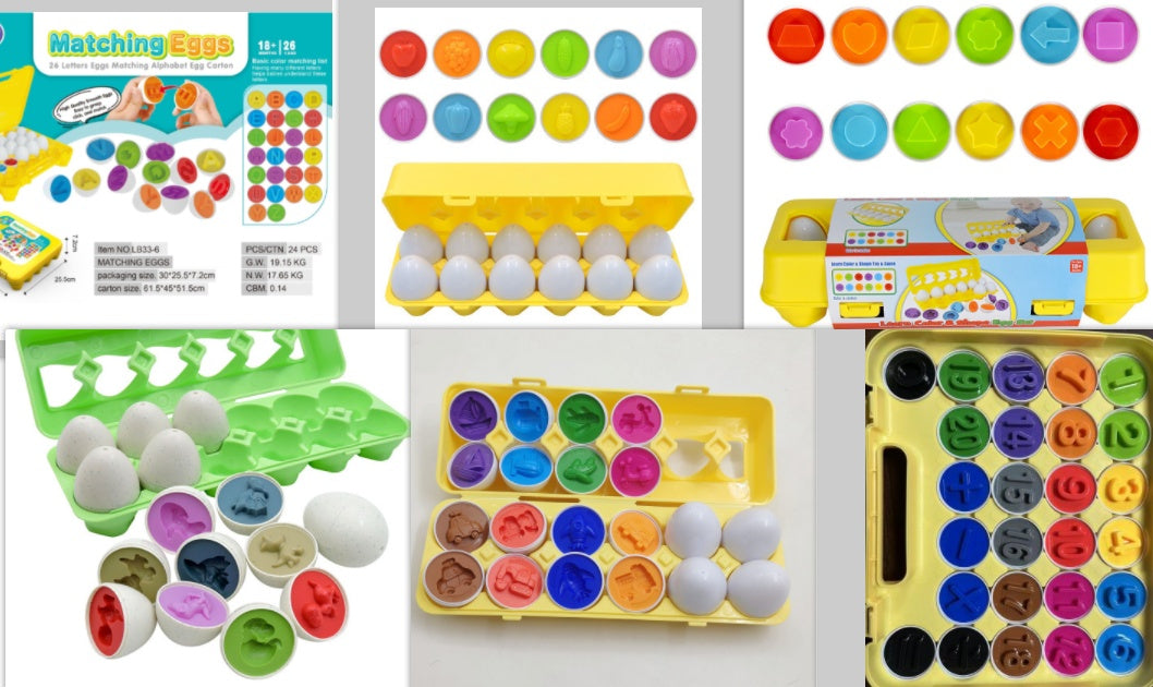 Montessori Shape Matching Egg Toys – Educational Learning Game for Babies & Toddlers